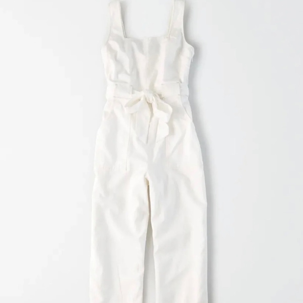 white american eagle jumpsuit